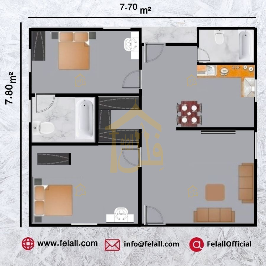 60 m² Prefabricated House