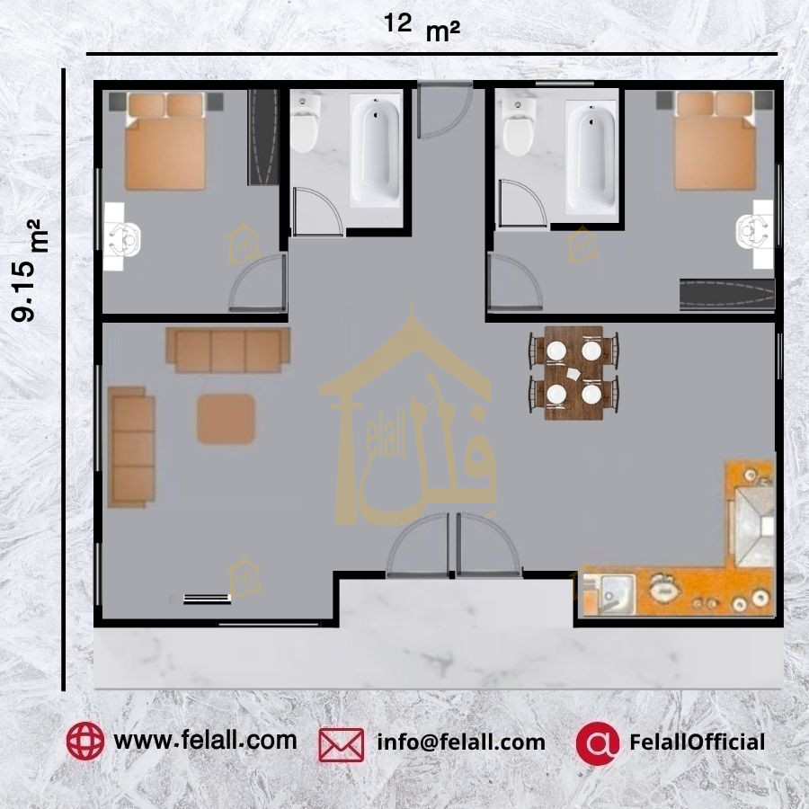 110 m² Prefabricated House