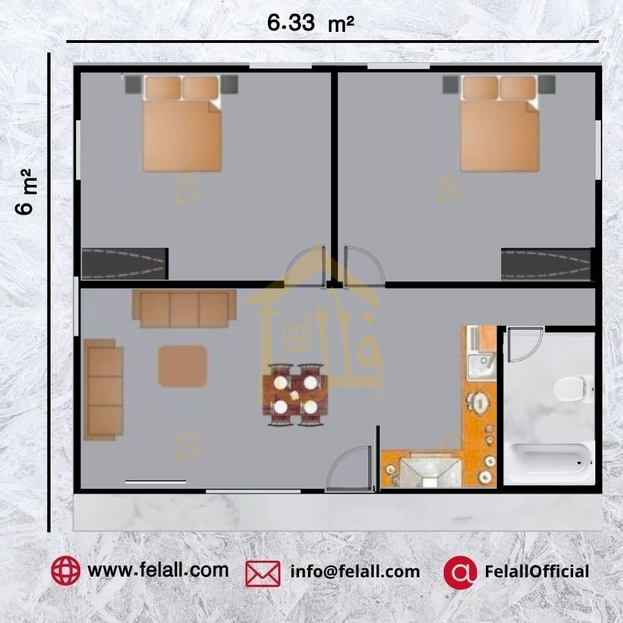 38 m² Prefabricated House