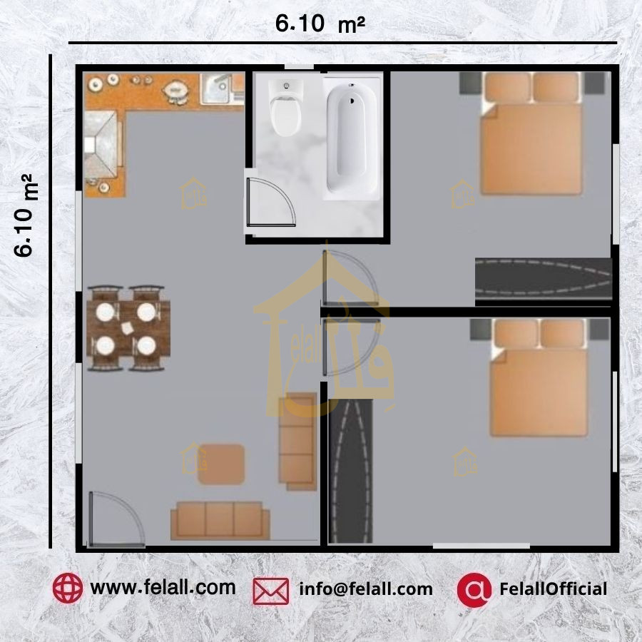 37 m² Prefabricated House