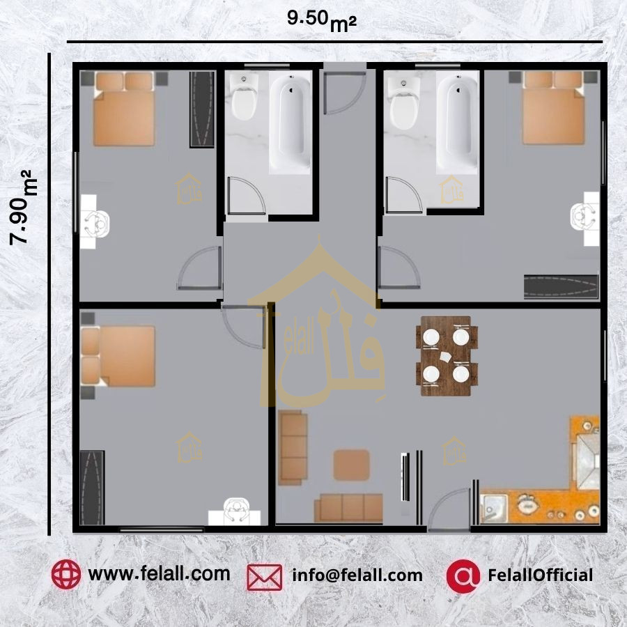 75 m² Prefabricated House