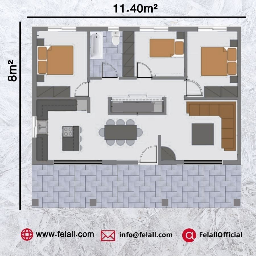 93 m² Prefabricated House