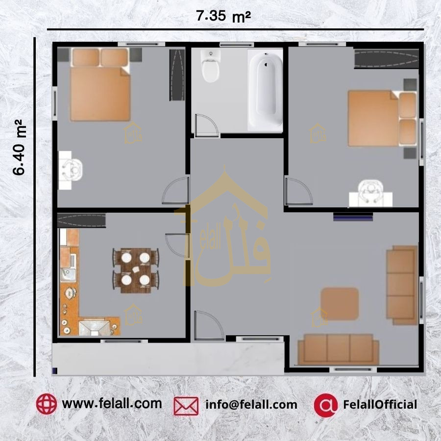 47 m² Prefabricated House