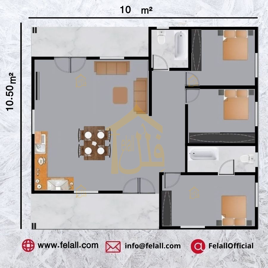 105 m² Prefabricated House