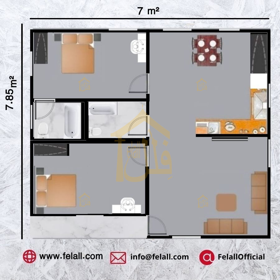 55 m² Prefabricated House