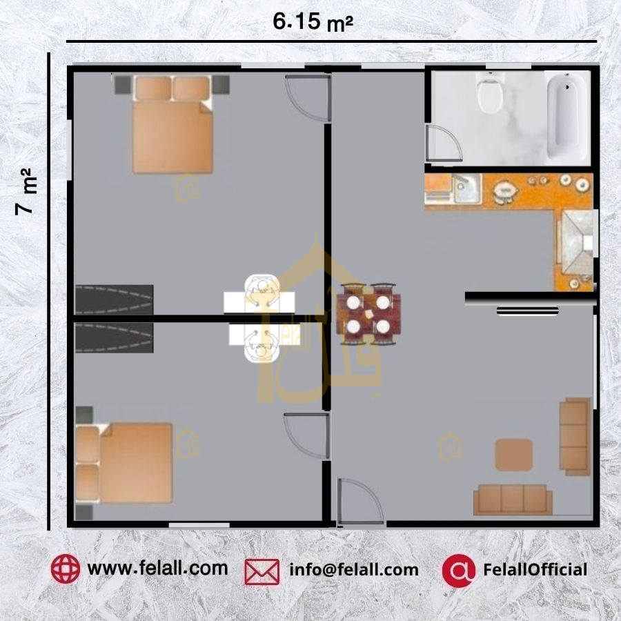 43 m² Prefabricated House