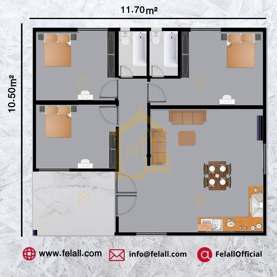 123 m² Prefabricated House