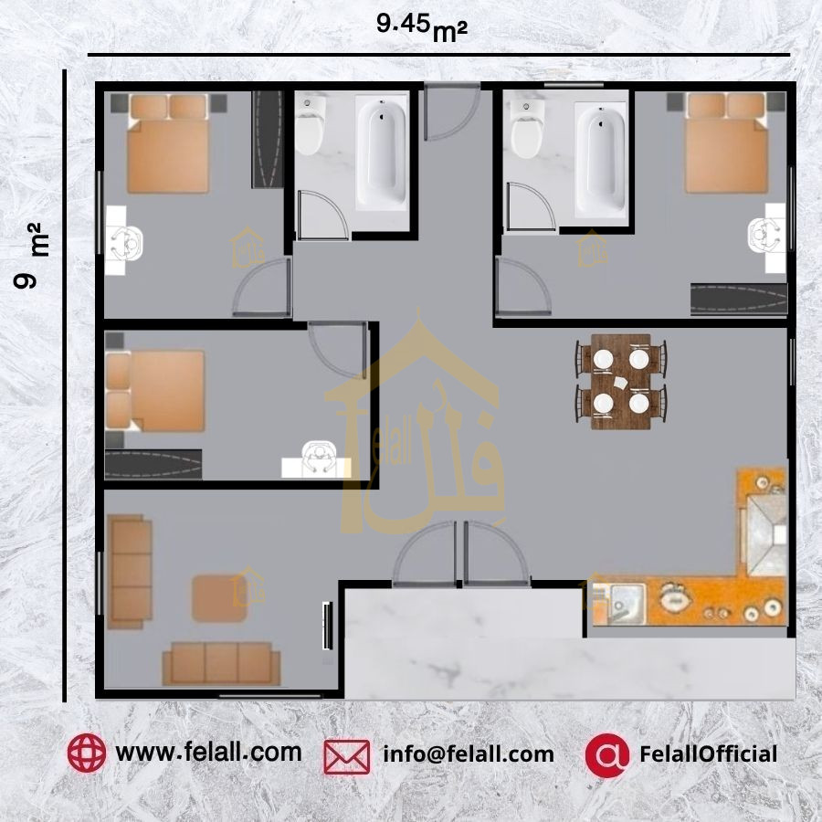85 m² Prefabricated House