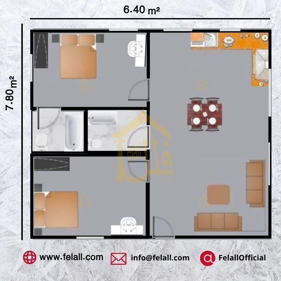 50 m² Prefabricated House