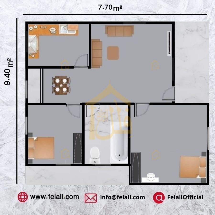 73 m² Prefabricated House
