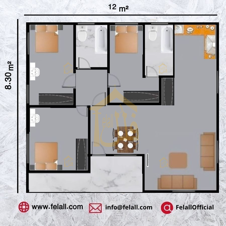 100 m² Prefabricated House