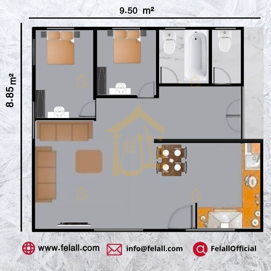 84 m² Prefabricated House