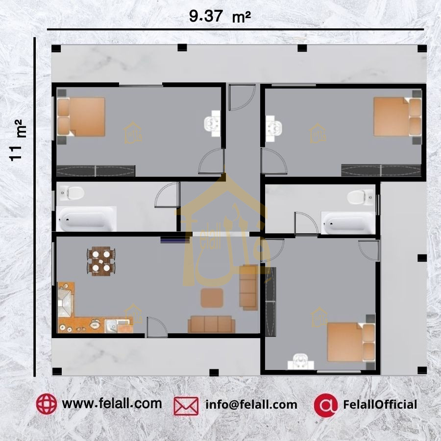 103 m² Prefabricated House