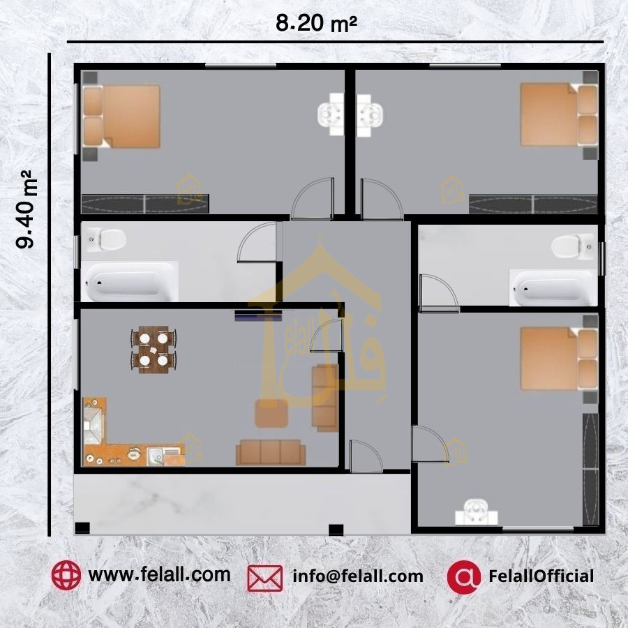77 m² Prefabricated House