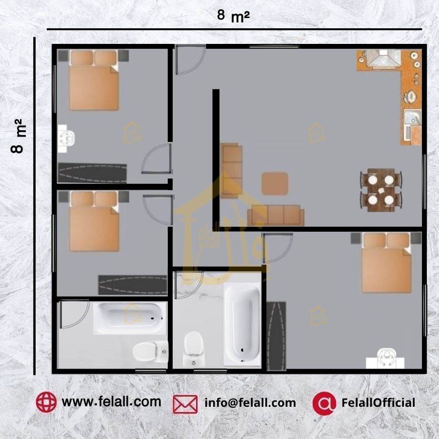 64 m² Prefabricated House